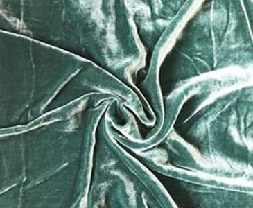 Velvet Upholstery in Basil Green - All About Fabrics